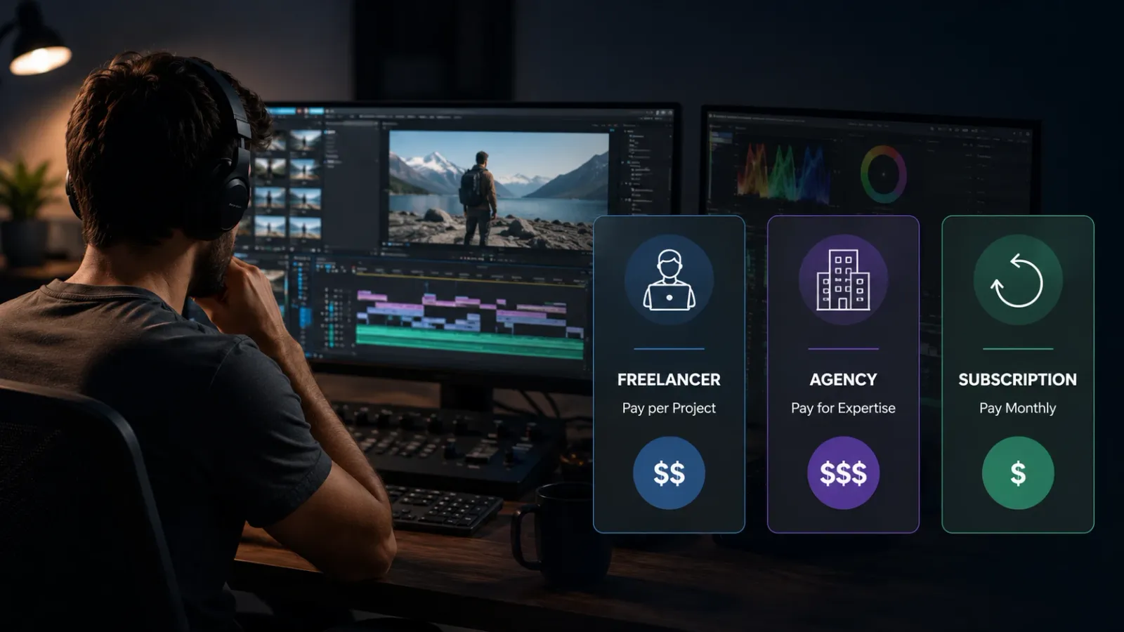 Video Editing Rates in 2026: Freelancer vs Agency vs Subscription