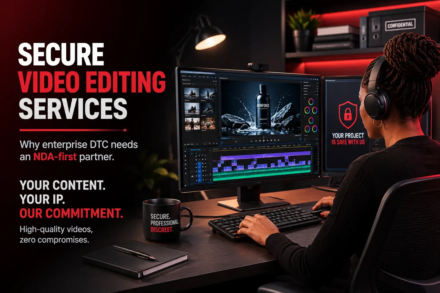 Secure Video Editing Services: Why Enterprise DTC Needs an NDA-First Partner